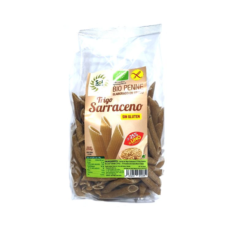 SOLNATURAL BIO PENNE TRIGO SARRACENO 250G