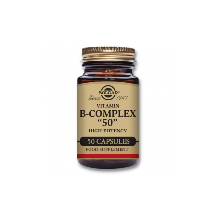 SOLGAR B COMPLEX "50" HIGH POTENCY 50 CAP