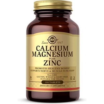 SOLGAR CALCIO/MAGNESIO PLUS ZINC 100COMP