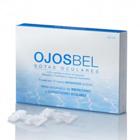 OJOSBEL 0,3 mg/ml + 0,08 ml/ml COLIRIO EN SOLUCION 10 MONODOSIS 0,5 ml