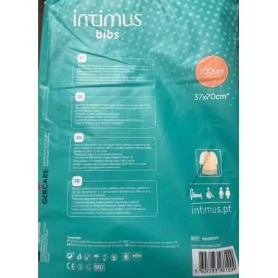 BABERO DESECHABLE GERCARE 37X70 CM BOLSA 100 UDS COLOR SALMON