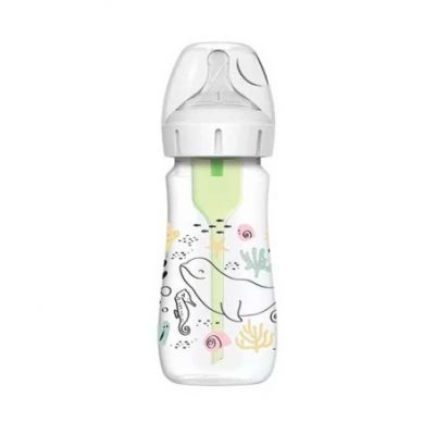 BIBERON BOCA ANCHA PP OPTIONS+ DR BROWN´S NATURAL FLOW 1 UNIDAD 270 ML OCEANO