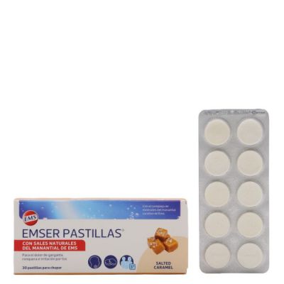 EMSER CON MENTOL SIN AZUCAR 30 PASTILLAS PARA CHUPAR