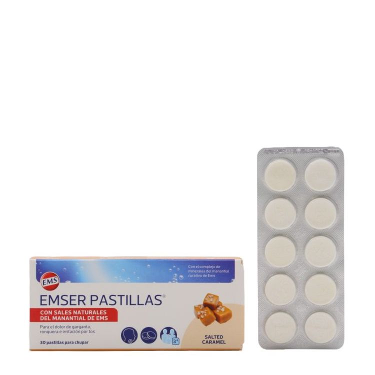 EMSER CON MENTOL SIN AZUCAR 30 PASTILLAS PARA CHUPAR
