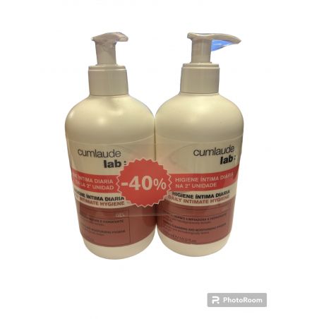 CUMLAUDE DUPLO HIGIENE INTIMA DIARIA 2ª 40% 500ML