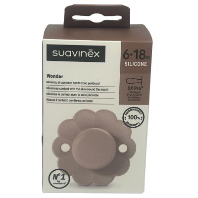 SUAVINEX WONDER CHUPETE SILICONA FISIOLOGICO SX PRO SOFT 6-8 MESES 1 UNIDAD