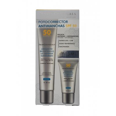 SKINCEUTICALS ADVANCED BRIGHTENING UV DEFENSE SUNSCREEN SPF50 40ML+ REGALO 15ML