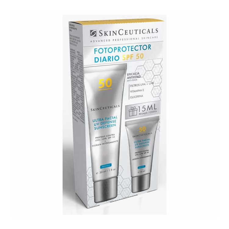 SKINCEUTICALS ULTRA FACIAL UV DEFENSE SUNSCREEN SPF50 30ML+ REGALO 15ML