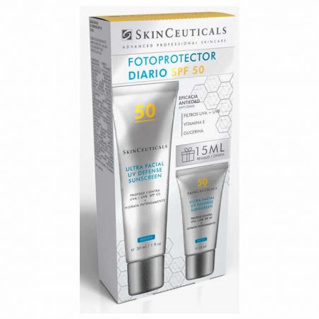 SKINCEUTICALS ULTRA FACIAL UV DEFENSE SUNSCREEN SPF50 30ML+ REGALO 15ML