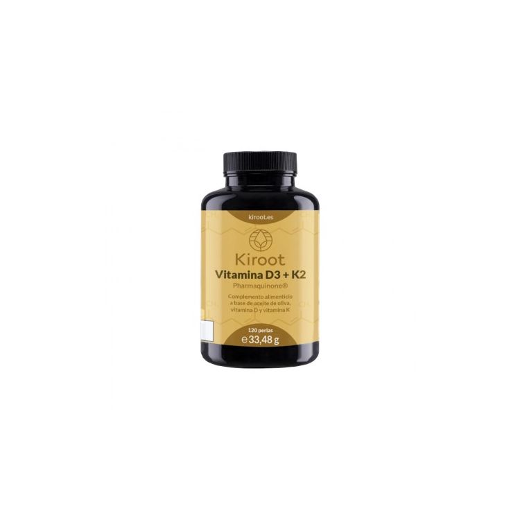 VITAMINA D3 + K2 KIROOT 120 PERLAS