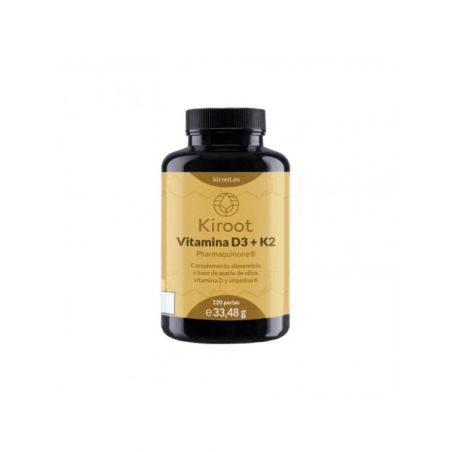 VITAMINA D3 + K2 KIROOT 120 PERLAS