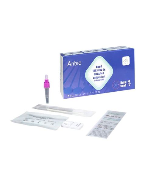 TEST NASAL GRIPE A/B 1 TEST ANBIO COMBINADO AUTODIAG SARS-COV-2