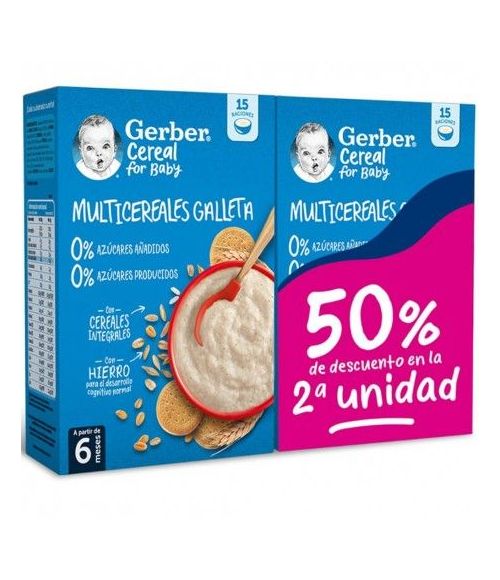 GERBER PAP MULTICEREAL 2X270G