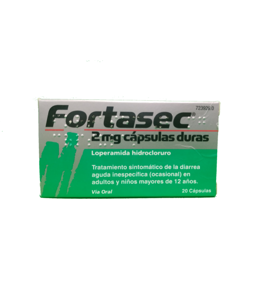 FORTASEC 2 MG 20 CAPSULAS