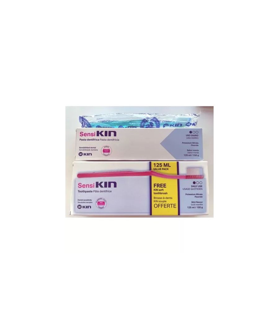 SENSIKIN PACK PASTA 125ML+ REGALO CEPILLO SUAVE