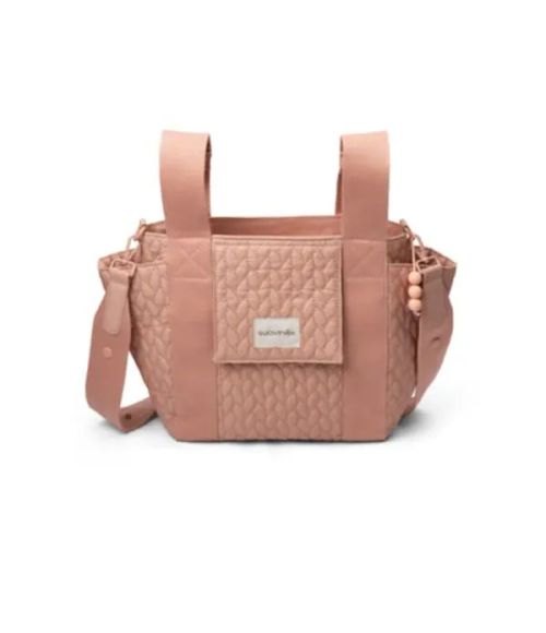 BOLSO MATERNIDAD PEQUEÑO SUAVINEX 1 UNIDAD COLOR ROSA