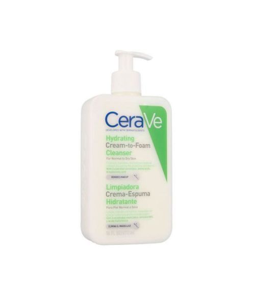 CERAVE GEL LIMPIADOR CREAM TO FOAM 1 ENVASE 473 ML