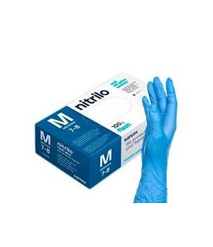 SANTEX GUANTE NITRILO TM 7-8 S/POLVO 100U