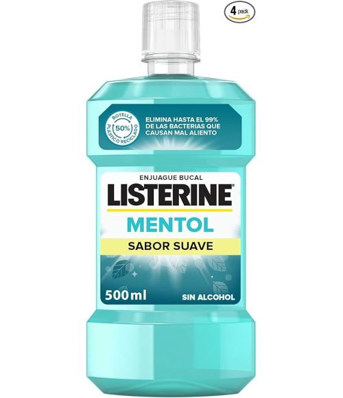 LISTERINE MENTOL SUA ZERO750ML