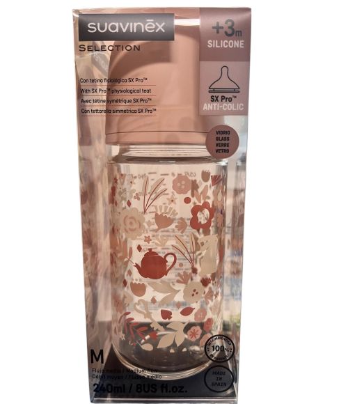 BIBERON VIDRIO TETI SIL 240 ML