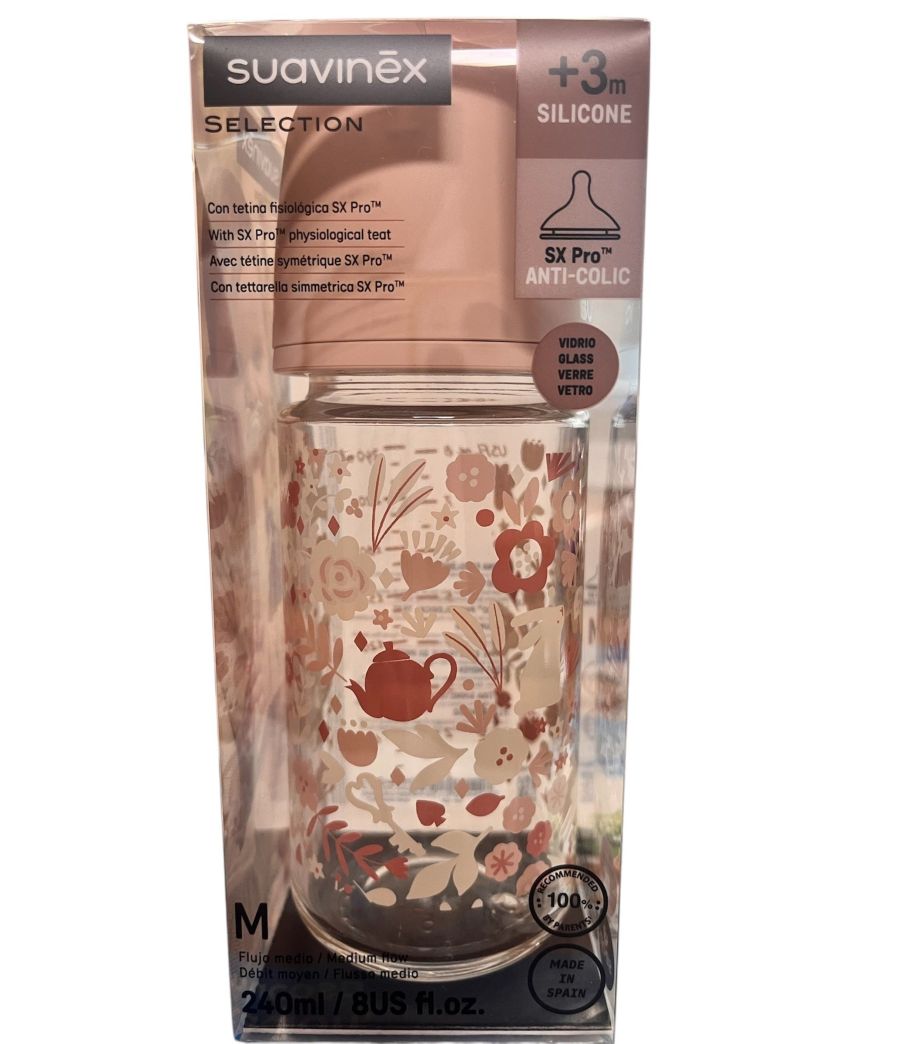 BIBERON VIDRIO TETI SIL 240 ML