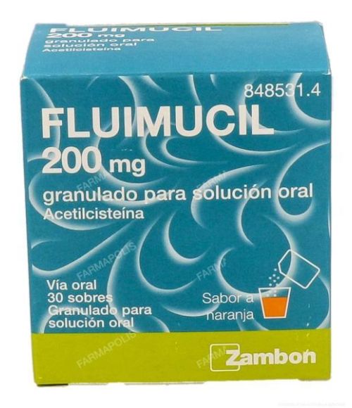 FLUIMUCIL 200 mg 30 SOBRES GRANULADO PARA SOLUCION ORAL