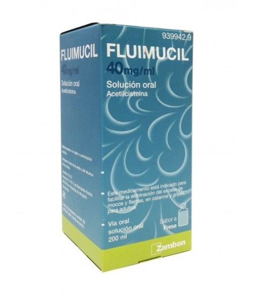 FLUIMUCIL 40 mg/ml SOLUCION ORAL 1 FRASCO 200 ml