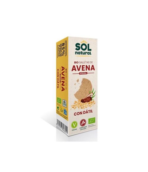 SOL NATURAL BIO GALLETAS AVENA DATIL 170G
