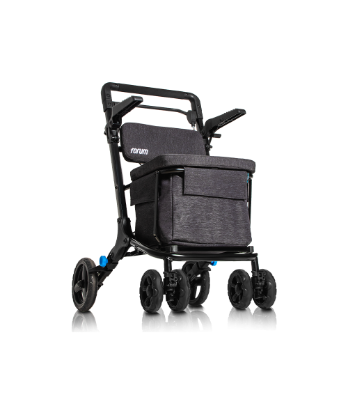 ANDADOR ALUMINIO PLEGABLE BOLSA DE LA COMPRA FORUM GRIS TOTAL CARE