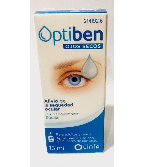OPTIBEN OJOS SECOS GOTAS 15ML