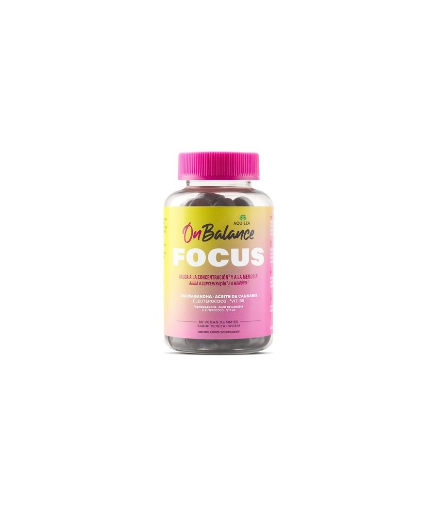 AQUILEA ONBALANCE FOCUS 60 GOMINOLAS SABOR CEREZA