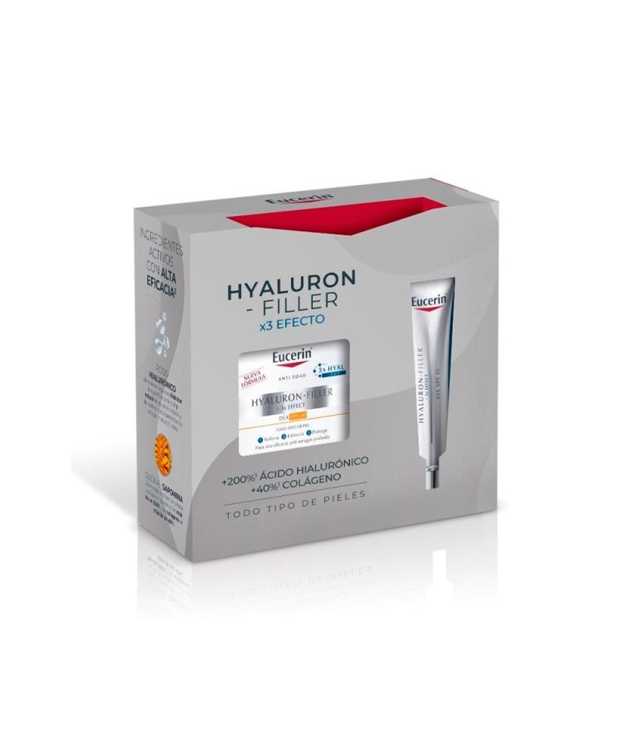 EUCERIN COFRE HYALURON-FILLER X3 EFECTO FPS30 +CONTORNO DE OJOS