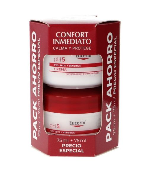 PACK PH5 EUCERIN CREMA 75+75ML