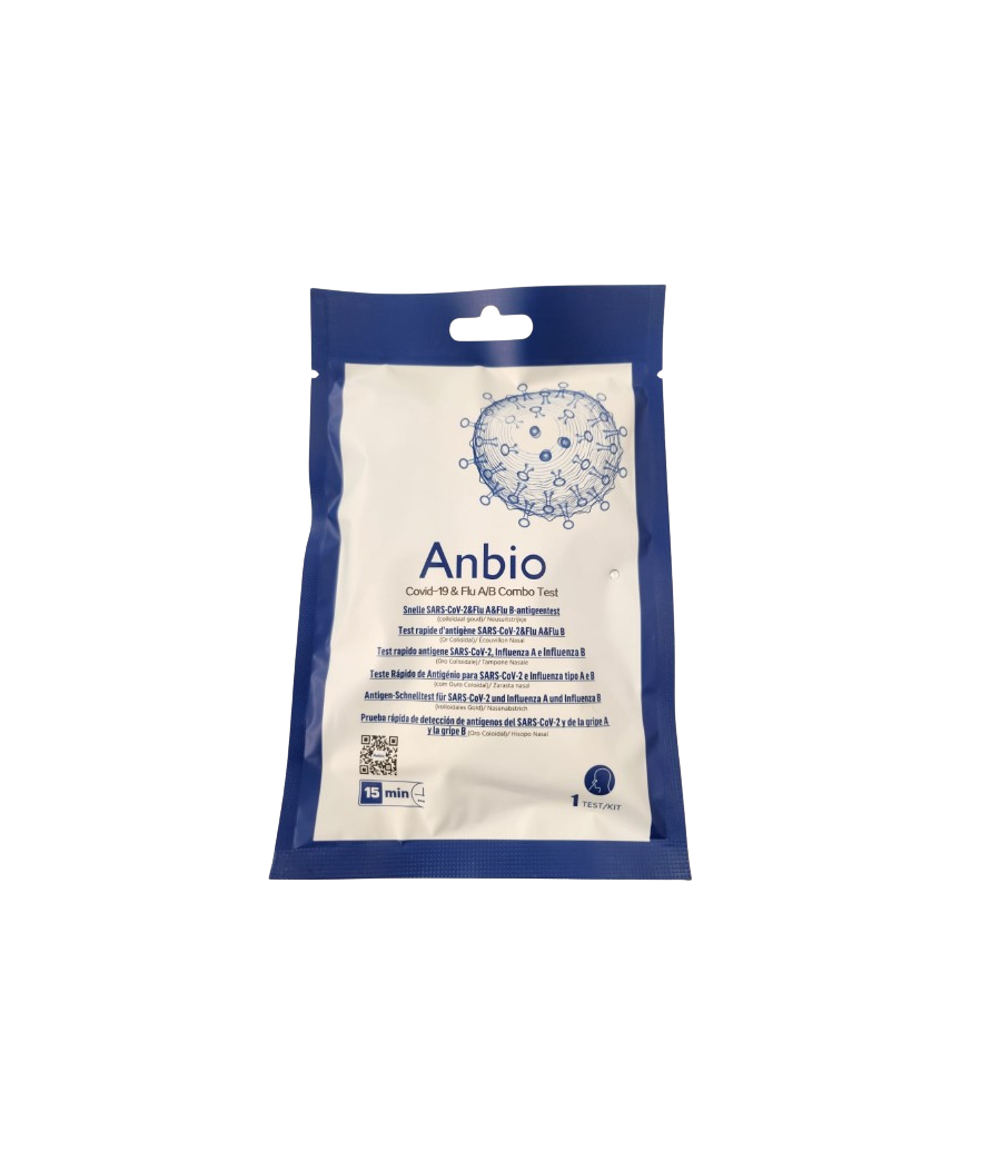 TEST NASAL GRIPE A/B 1 TEST ANBIO COMBINADO AUTODIAG SARS-COV-2