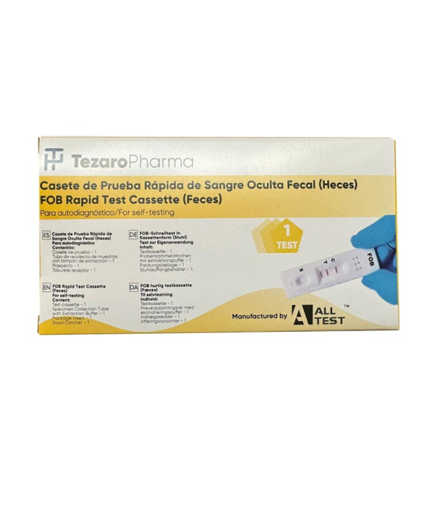 TEZARO PHARMA TEST DE DETECCION SANGRE OCULTA EN HECES 1 UNIDAD