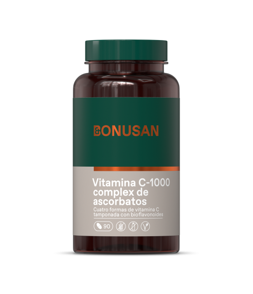 VITAMINA C-1000 ASCORBATOS 90 TABLETAS BONUSAN