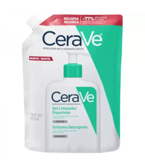 CERAVE LIMPIADOR ESPUMOSO 1 ENVASE 473 ML RECARGA