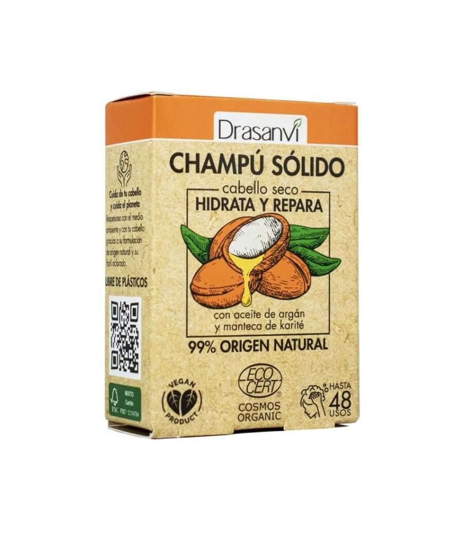 CHAMPU SOLIDO CABELLO SECO  80GR DRASANVI