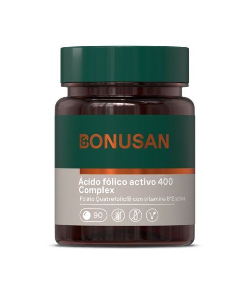 ACIDO FOLICO ACTIVO 400MCG PLUS 90 TAB BONUSAN