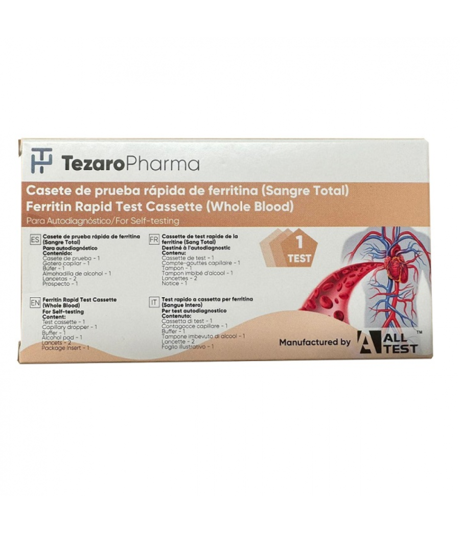 TEZARO PHARMA TEST DE FERRITINA 1 UNIDAD