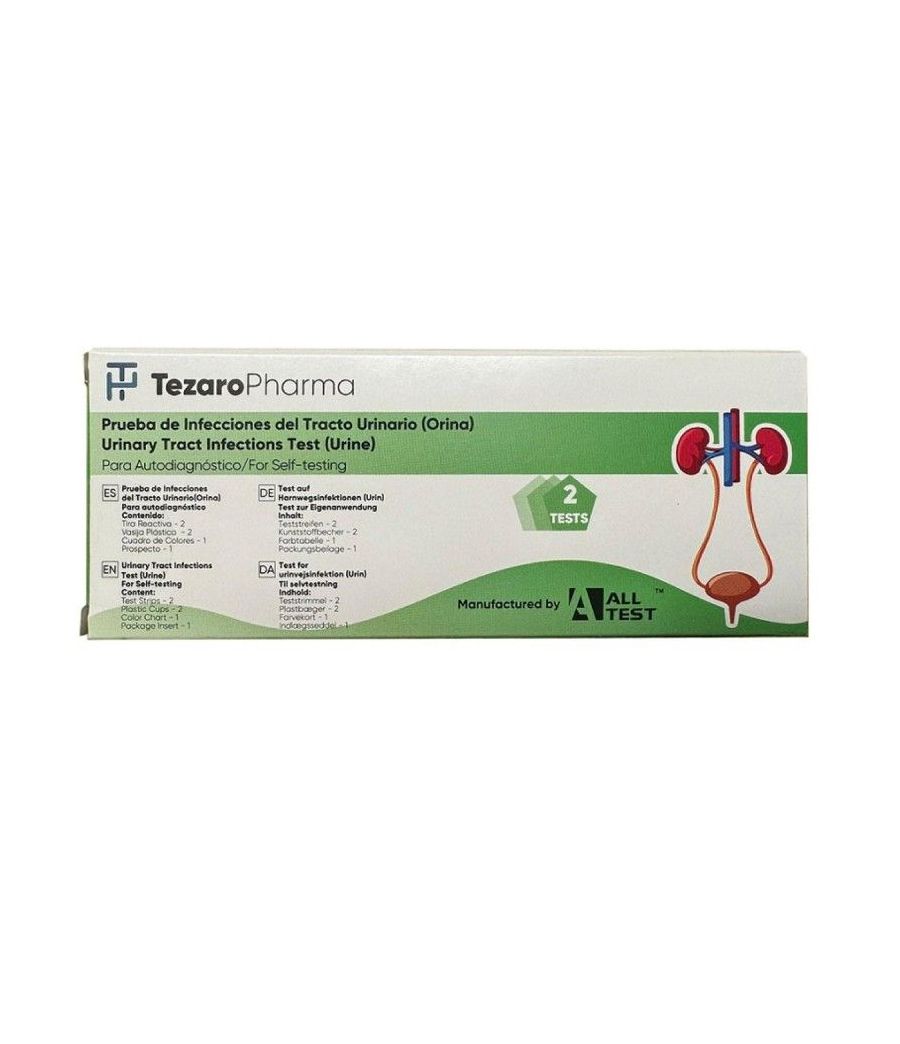 TEST DETECCION DE INFECCION URINARIA TEZARO PHARMA 2 UNIDADES
