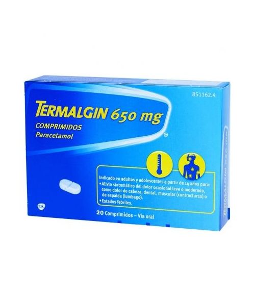 TERMALGIN 650 MG 20 COMPRIMIDOS