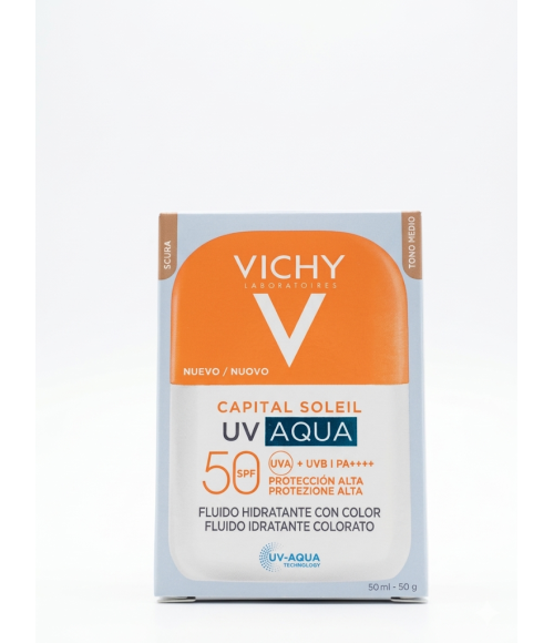 CAPITAL SOLEIL UV AQUA FLUIDO HIDRATANTE SPF 50 1 ENVASE 50 ML COLOR TONO MEDIO