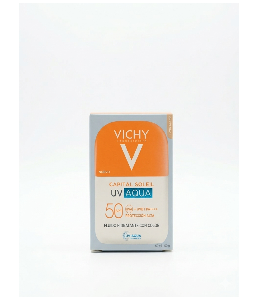 CAPITAL SOLEIL UV AQUA FLUIDO HIDRATANTE SPF 50 1 ENVASE 50 ML COLOR TONO CLARO