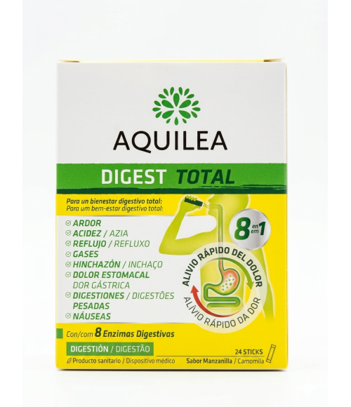 AQUILEA DIGEST TOTAL 24 STICKS 2,5 G SABOR MANZANILLA