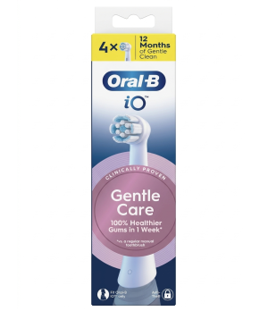 CEPILLO DENTAL ELECTRICO RECAMBIO ORAL-B REC IO GENTLE CARE 4 CABEZALES COLOR BLANCO