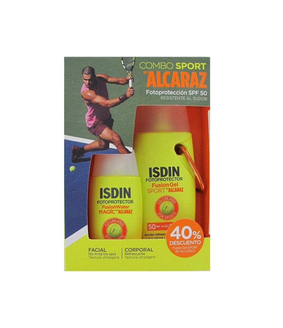 PACK BY ALCARAZ ISDIN FOTOPROTECTOR FUSION WATER MAGIC+ FUSION GEL SPORT