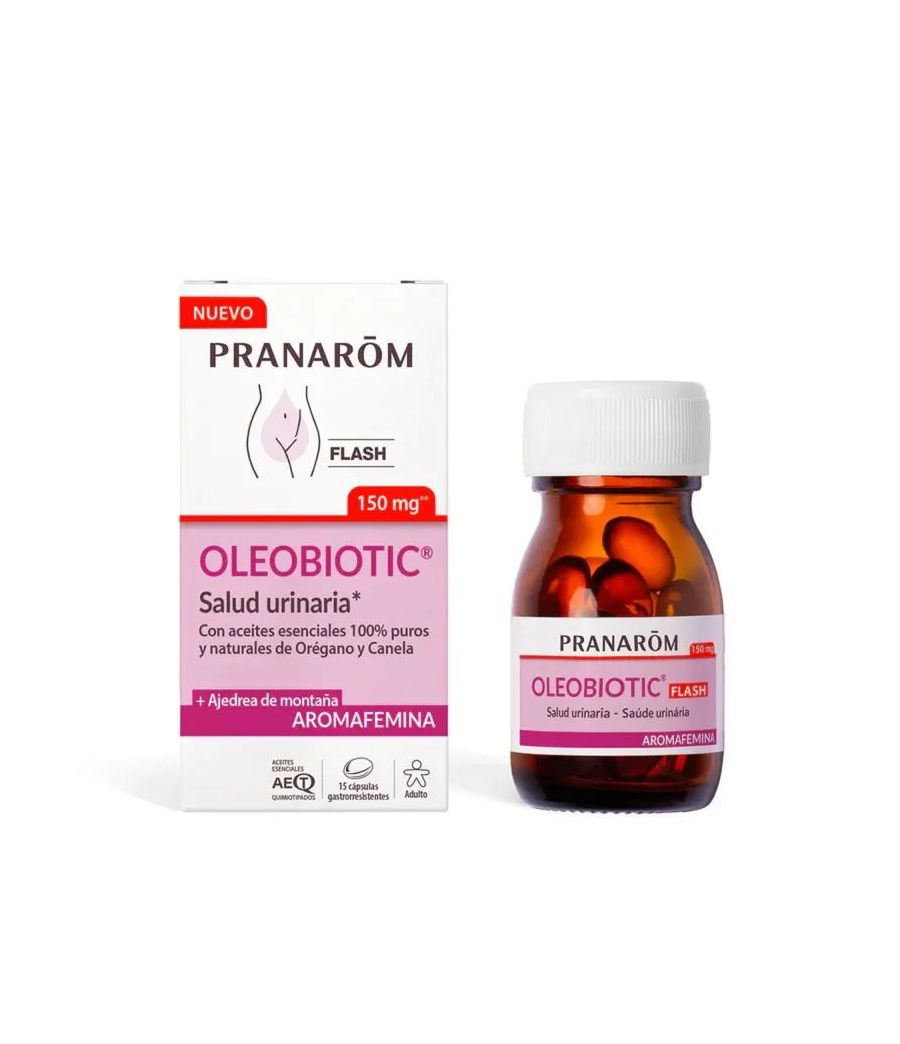 AROMAFEMINA OLEOBIOTIC SALUD URINARIA 15 CAPSULAS GASTRORRESISTENTES