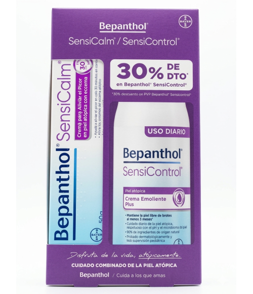 PACK  BEPANTHOL CREMA EMOLIENTE SENSICONTROL 400ML BEPANTHOL CREMA SENSICALM 50G