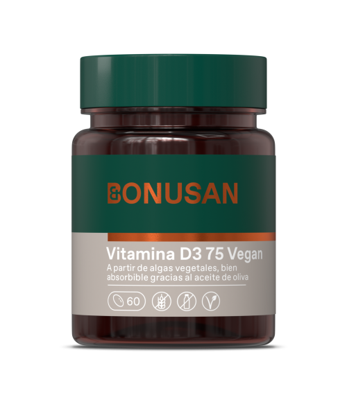BONUSAN VITAMIN D3 75MCG VEGANA 60CAP